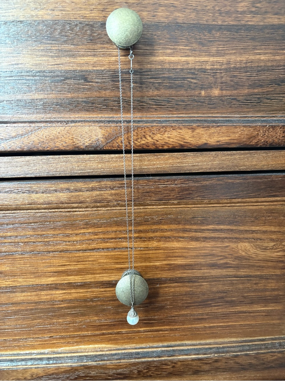 Tiffany & Co. Sterling Silver Pearl Pendant Necklace